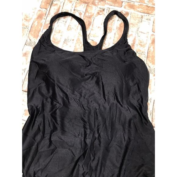 Speedo Women's Black One Piece Bathing Suit Swim Suit Plus Sz 22 Lightly Padded - Picture 4 of 12
